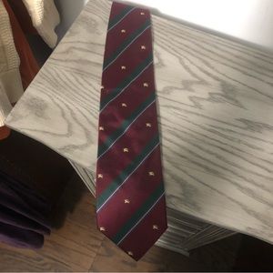 Burberry 100% silk tie .